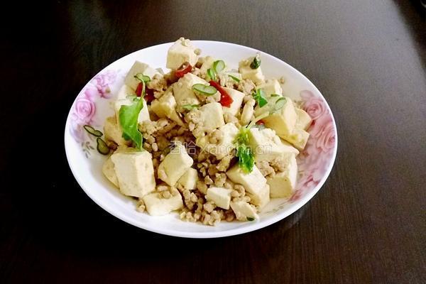 肉末炒北豆腐的做法图解6