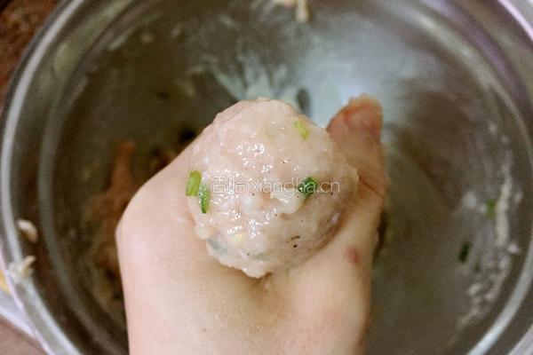 茄汁猪肉丸的做法图解4
