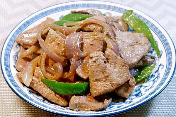 洋葱炒猪肝的做法图解6