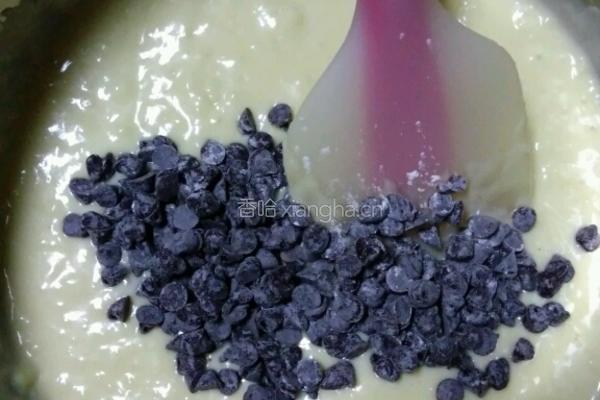 醇厚的巧克力豆麦芬的做法图解4