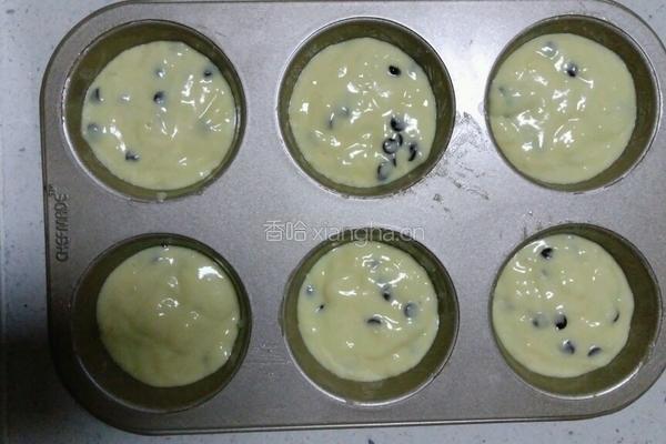 醇厚的巧克力豆麦芬的做法图解7