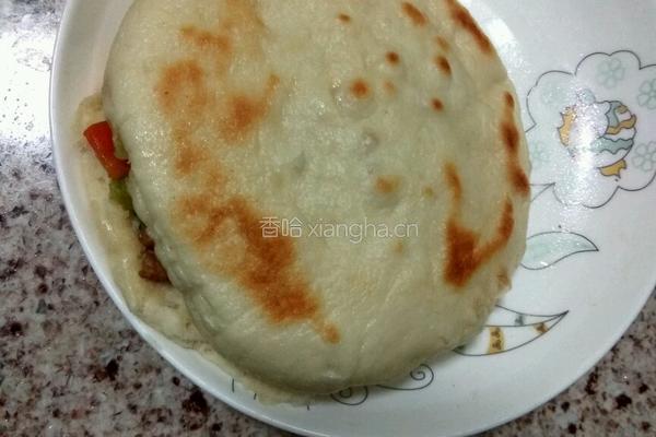 烧饼夹菜