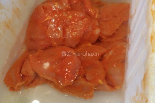 香辣鸡排的做法图解2