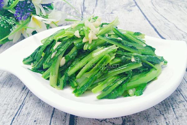 蒜蓉油麦菜的做法图解6
