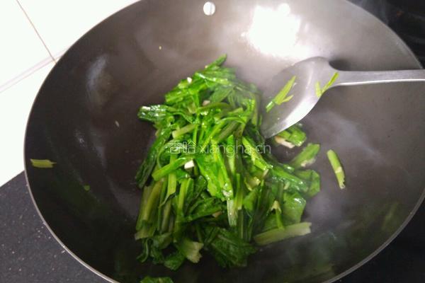 蒜蓉油麦菜的做法图解5