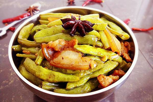 四季豆烧肉的做法图解15