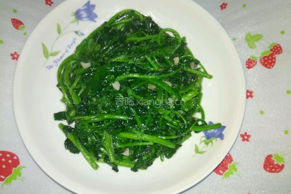 蒜头炒西洋菜的做法图解6