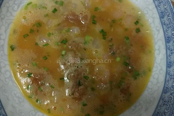 肉末虾仁蛋羹的做法图解4
