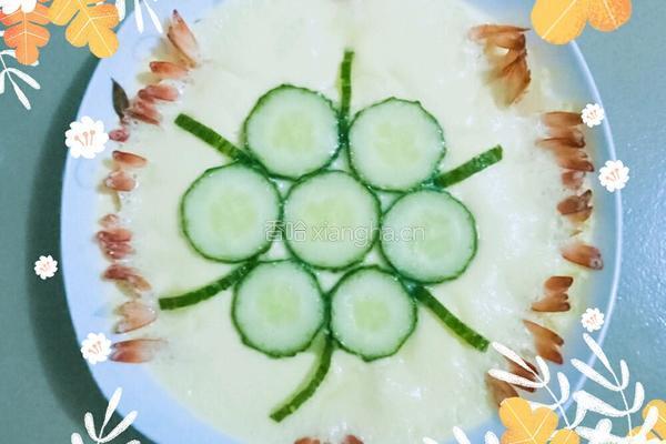 虾仁蒸水蛋