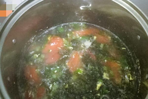 西红柿紫菜蛋花汤的做法图解3
