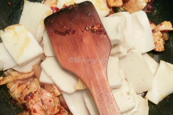 千叶豆腐炒肉片的做法图解4