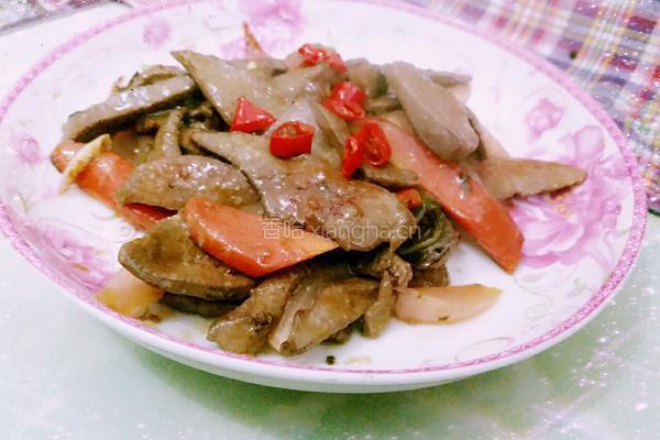 泡菜猪肝的做法图解10