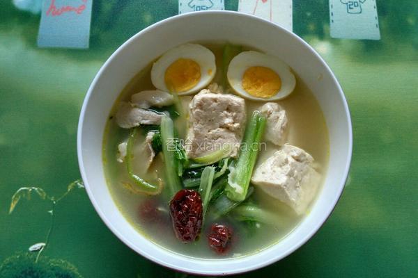青菜豆腐靓汤的做法图解17