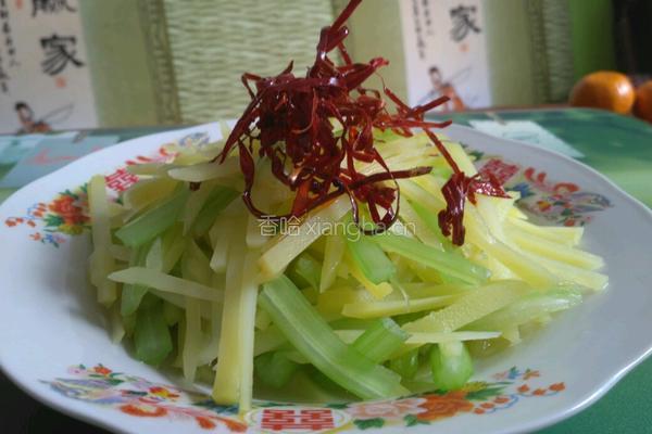 炝芹菜土豆丝的做法图解10