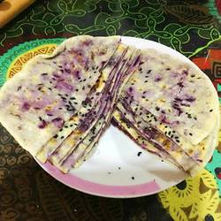 紫薯芝麻薄饼的做法[图]