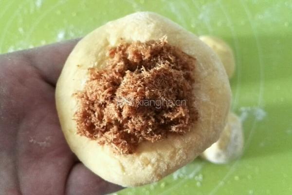 南瓜肉松面包的做法图解11