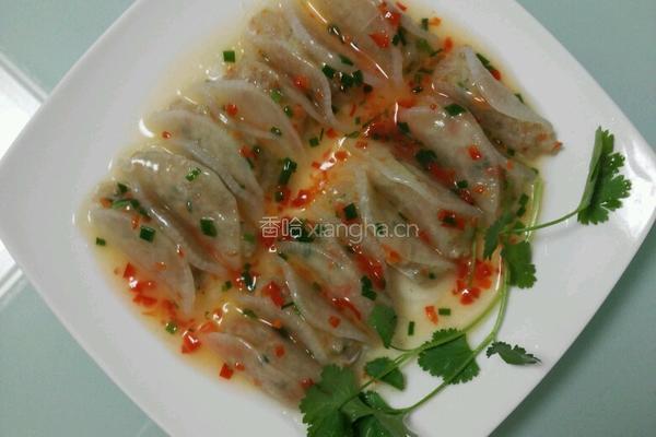 萝卜虾肉饺子