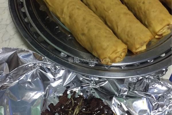 烟熏肉卷豆腐的做法图解10
