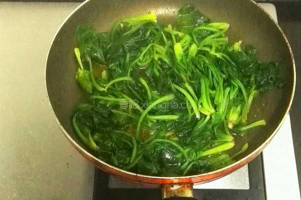芝麻菠菜的做法图解6