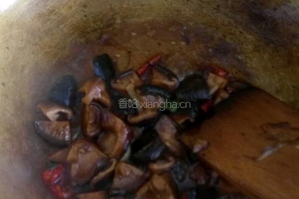 耗油油菜香菇的做法图解3