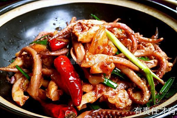 干锅鱿鱼须(孜然香辣版)的做法图解15