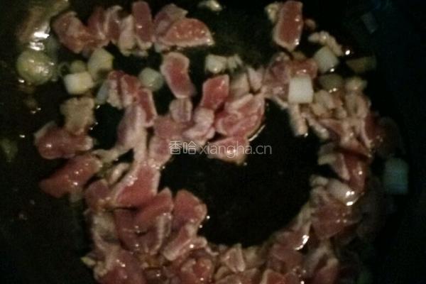 菜花炒肉的做法图解5