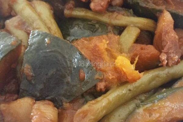 豆角炖窝瓜的做法图解7