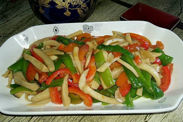 双椒杏鲍菇的做法图解8