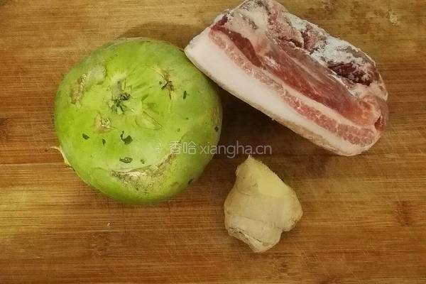 大头芥炒肉片的做法图解1