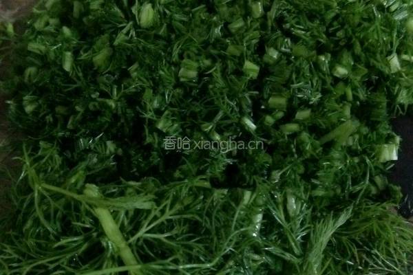 茴香苗煎饼的做法图解1