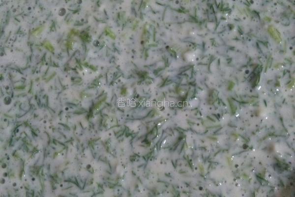 茴香苗煎饼的做法图解3