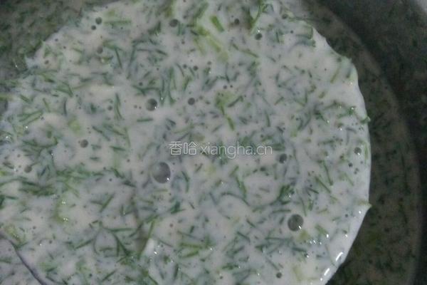 茴香苗煎饼的做法图解4