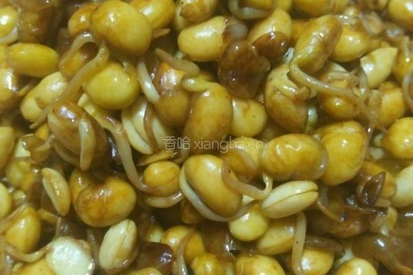 胡萝卜圈黄豆小芽的做法图解7