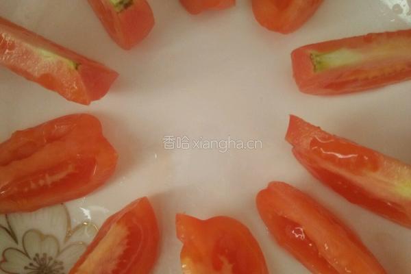 番茄配豆芽的做法图解2