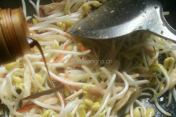 黄豆芽炒肉丝的做法图解6