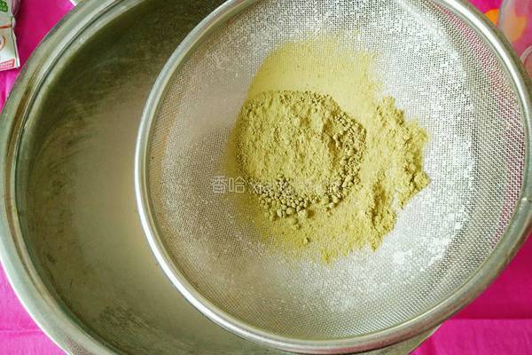 抹茶味椰蓉球的做法图解2