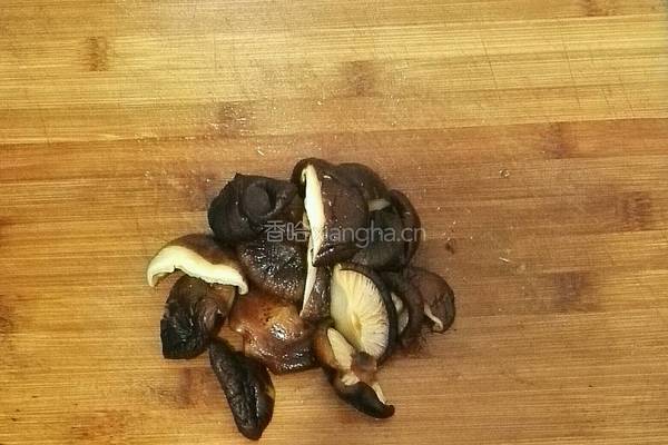 紫青菜烩香菇的做法图解3