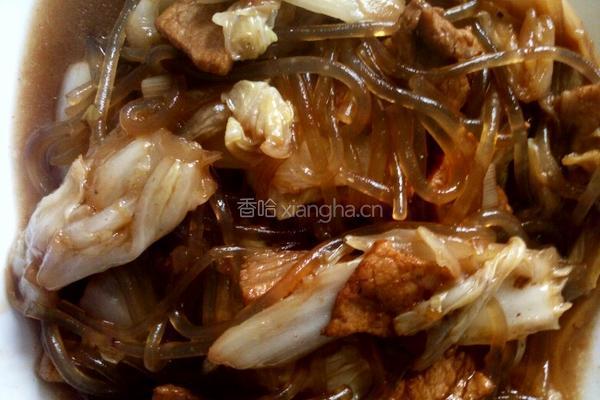 猪肉白菜炖粉条的做法图解7