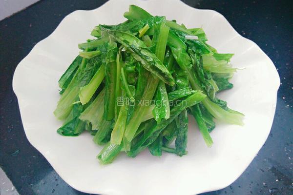凉拌油麦菜的做法图解6