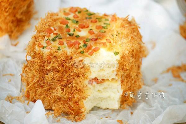葱香火腿肉松面包的做法图解17