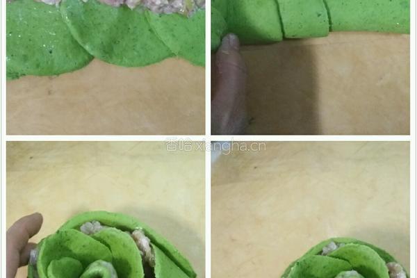 多样玫瑰花卷花样花卷与多样饺子大全的做法图解5