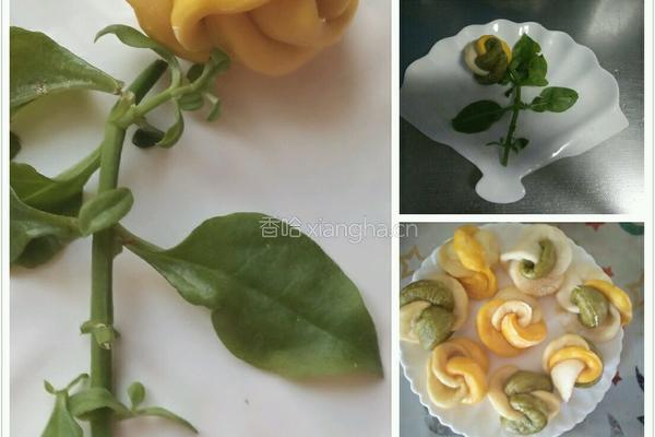 多样玫瑰花卷花样花卷与多样饺子大全的做法图解9