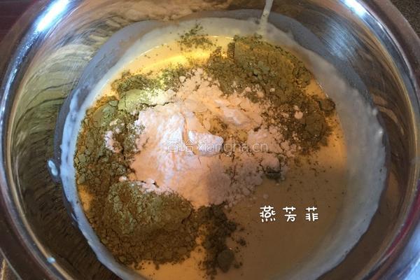 红豆沙抹茶甜点的做法图解6