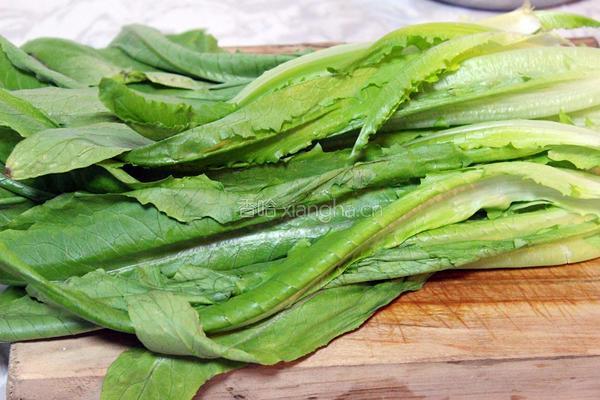 蒜蓉油麦菜的做法图解1
