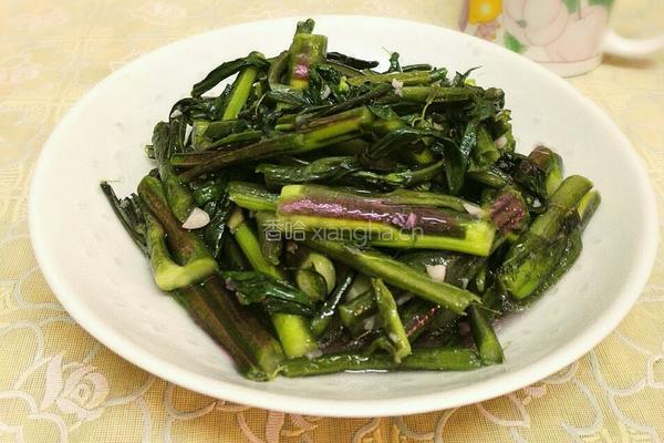素炒苔子菜的做法图解5