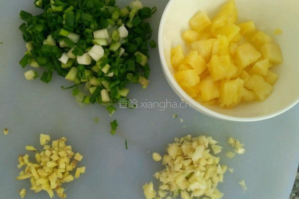 五彩菠萝饭的做法图解5