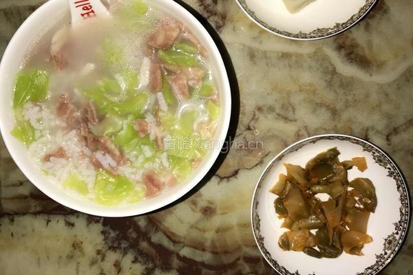 培根时蔬粥的做法图解4
