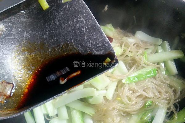 白菜炒粉丝的做法图解12