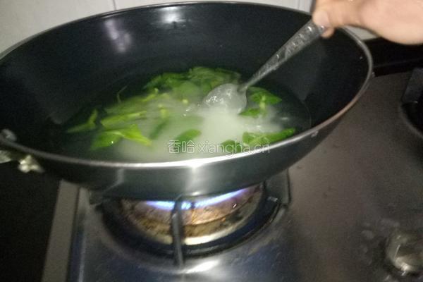 小青菜粥的做法图解6