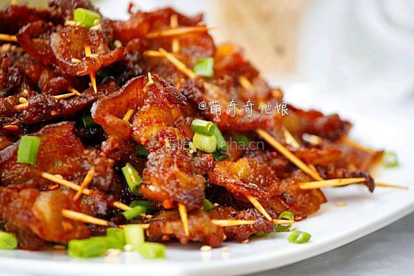 牙签烤五花肉的做法图解15